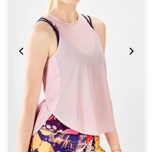 Fabletics Top NWT, large, pink color